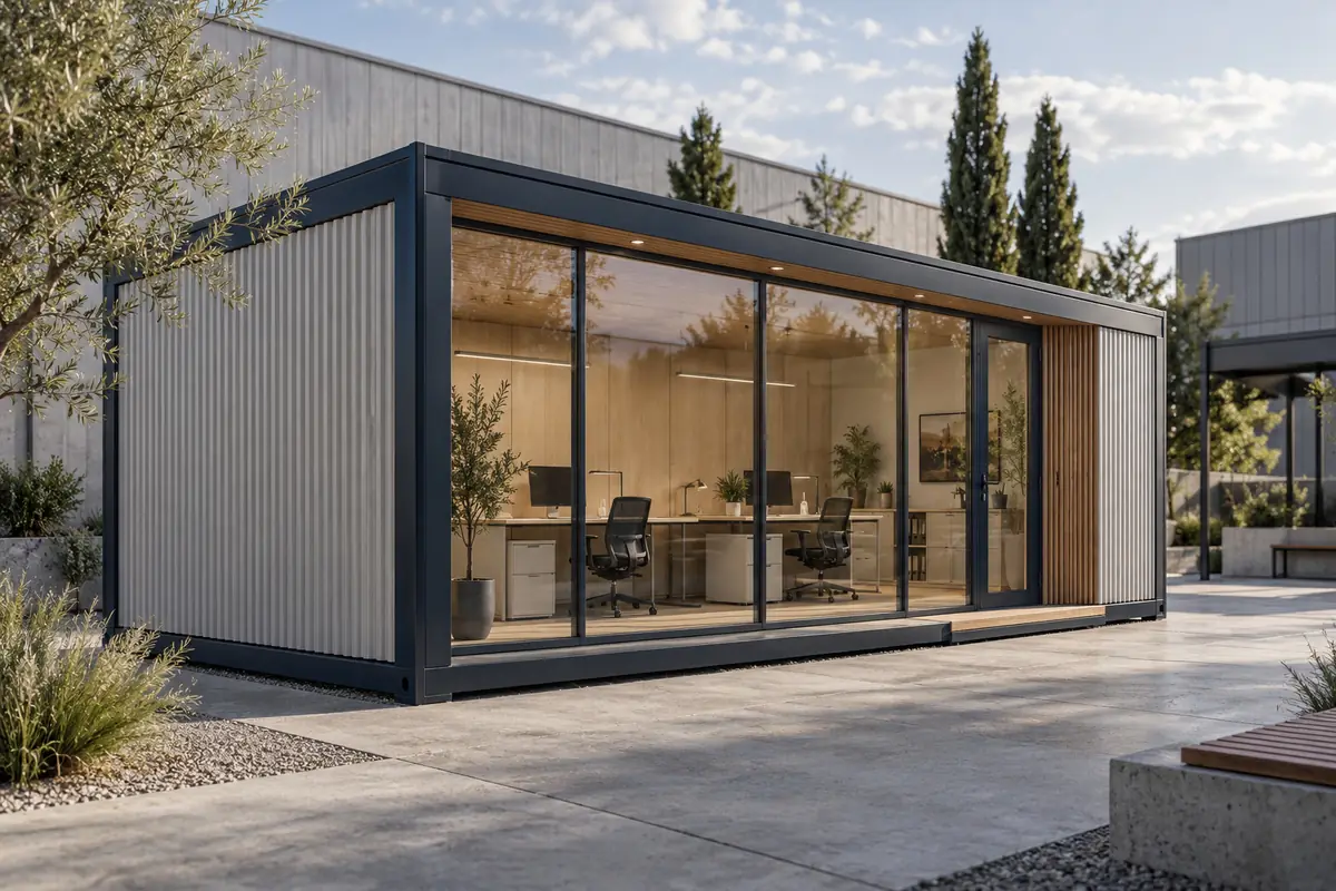 Visualización conceptual de Oficina de proyecto, CAIXAS Estructuras