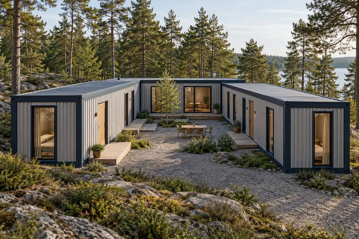 Visualización conceptual de Albergue, CAIXAS Estructuras